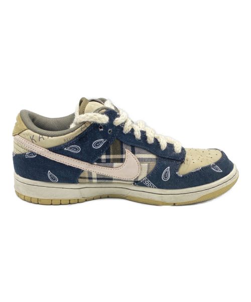 NIKE（ナイキ）NIKE (ナイキ) Travis Scott (トラビス・スコット) SB DUNK LOW PRM QS ベージュ サイズ:26cm (US 8)の古着・服飾アイテム