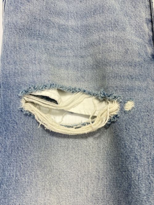 BALENCIAGA（バレンシアガ）BALENCIAGA (バレンシアガ) Destroyed Normal Pants インディゴ サイズ:27の古着・服飾アイテム