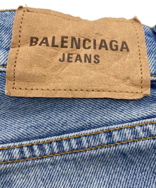 BALENCIAGA（バレンシアガ）BALENCIAGA (バレンシアガ) Destroyed Normal Pants インディゴ サイズ:27の古着・服飾アイテム