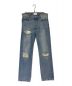 BALENCIAGA（バレンシアガ）の古着「Destroyed Normal Pants」｜インディゴ