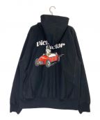 HUMAN MADE×Victor Victor Worldwideヒューマンメイド×ヴィクター ヴィクター ワールドワイド）の古着「VICTOR VICTOR HOODIE」｜ブラック