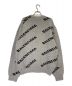 BALENCIAGA (バレンシアガ) ALL OVER LOGO SWEATER グレー サイズ:L：69800円