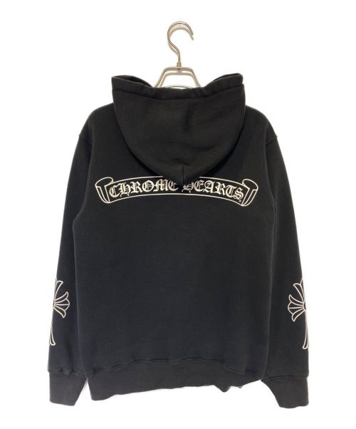 CHROME HEARTS（クロムハーツ）CHROME HEARTS (クロムハーツ) ジップパーカー ブラック サイズ:Sの古着・服飾アイテム