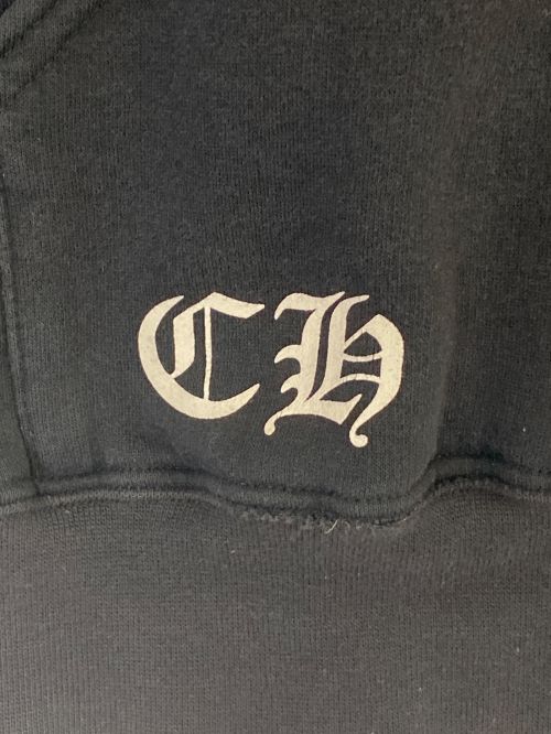 CHROME HEARTS（クロムハーツ）CHROME HEARTS (クロムハーツ) ジップパーカー ブラック サイズ:Sの古着・服飾アイテム