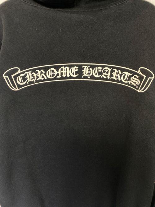 CHROME HEARTS（クロムハーツ）CHROME HEARTS (クロムハーツ) ジップパーカー ブラック サイズ:Sの古着・服飾アイテム