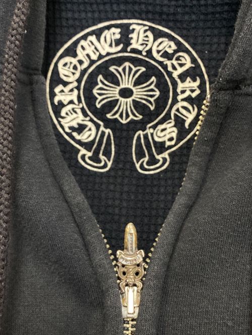 CHROME HEARTS（クロムハーツ）CHROME HEARTS (クロムハーツ) ジップパーカー ブラック サイズ:Sの古着・服飾アイテム