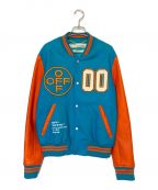 OFFWHITEオフホワイト）の古着「OW VARSITY LEATHER」｜ブルー