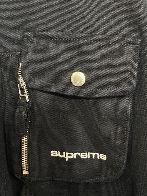 SUPREME（シュプリーム）SUPREME (シュプリーム) Canvas Clip Jacket ブラック サイズ:XLの古着・服飾アイテム