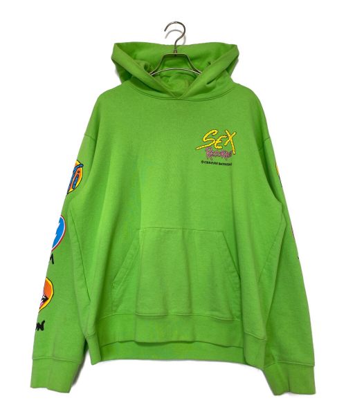 CHROME HEARTS（クロムハーツ）CHROME HEARTS (クロムハーツ) MATTY BOY (マッティボーイ) Sex Records Hoodie グリーン サイズ:XLの古着・服飾アイテム