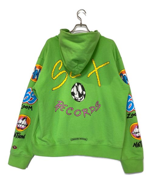 CHROME HEARTS（クロムハーツ）CHROME HEARTS (クロムハーツ) MATTY BOY (マッティボーイ) Sex Records Hoodie グリーン サイズ:XLの古着・服飾アイテム