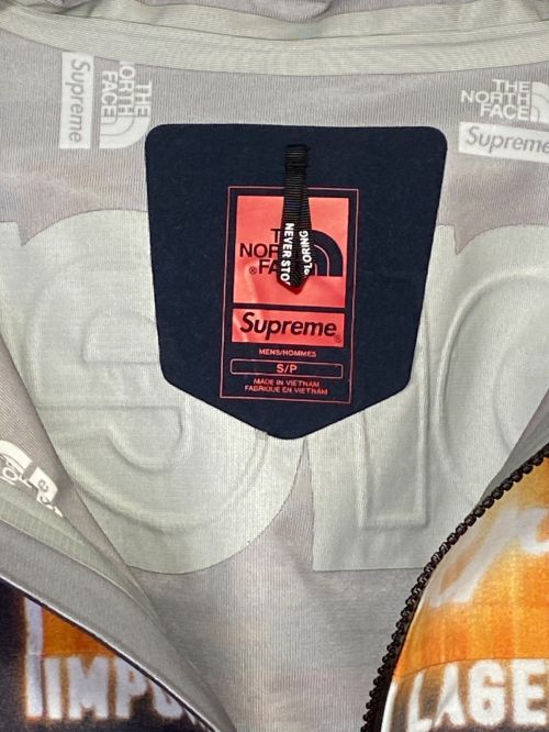 SUPREME（シュプリーム）SUPREME (シュプリーム) THE NORTH FACE (ザ ノース フェイス) Taped Seam Shell Jacket Multi ブラック サイズ:Sの古着・服飾アイテム