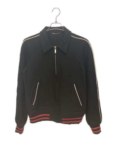 Saint Laurent Paris（サンローランパリ）Saint Laurent Paris (サンローランパリ) ウール ジップ テディ ジャケット ブラック サイズ:46の古着・服飾アイテム