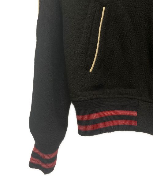 Saint Laurent Paris（サンローランパリ）Saint Laurent Paris (サンローランパリ) ウール ジップ テディ ジャケット ブラック サイズ:46の古着・服飾アイテム