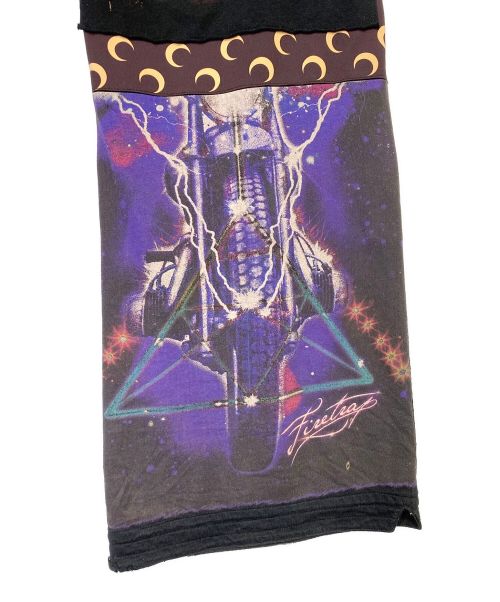 MARINE SERRE（マリーンセル）MARINE SERRE (マリーンセル) AWGE (エーダブルジーイー) ドッキングロングパンツ ブラック サイズ:Mの古着・服飾アイテム