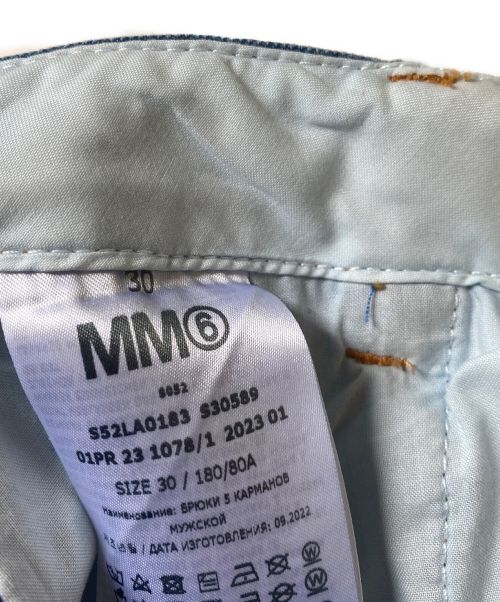 MM6 Maison Margiela（エムエムシックスメゾンマルジェラ）MM6 Maison Margiela (エムエムシックス メゾンマルジェラ) 5 POCKETS DENIM PANTS インディゴ サイズ:W30の古着・服飾アイテム
