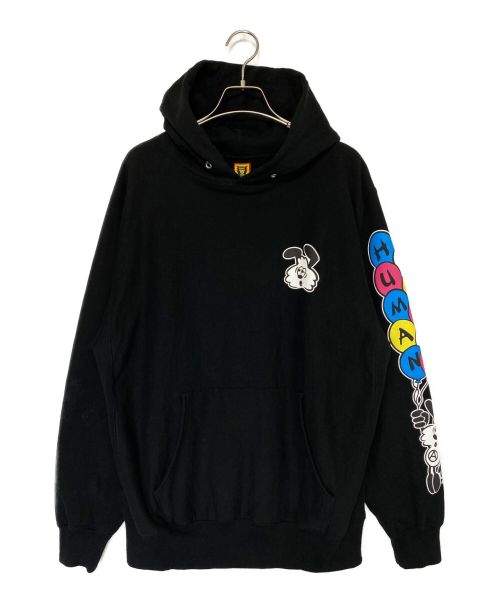 HUMAN MADE（ヒューマンメイド）HUMAN MADE (ヒューマンメイド) VERDY “VICK” (ベルディ― ヴィック) VICK PIZZA HOODIE ブラック サイズ:XLの古着・服飾アイテム