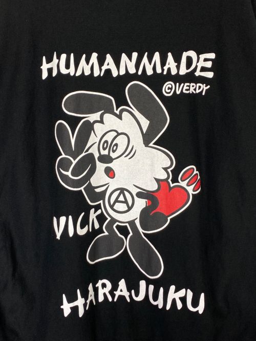 HUMAN MADE（ヒューマンメイド）HUMAN MADE (ヒューマンメイド) VERDY “VICK” (ベルディ― ヴィック) VICK PIZZA HOODIE ブラック サイズ:XLの古着・服飾アイテム
