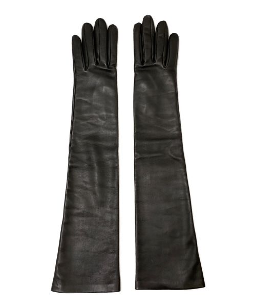 CAUSSE（コース）CAUSSE (コース) ロングレザーグローブ ブラック サイズ:7の古着・服飾アイテム