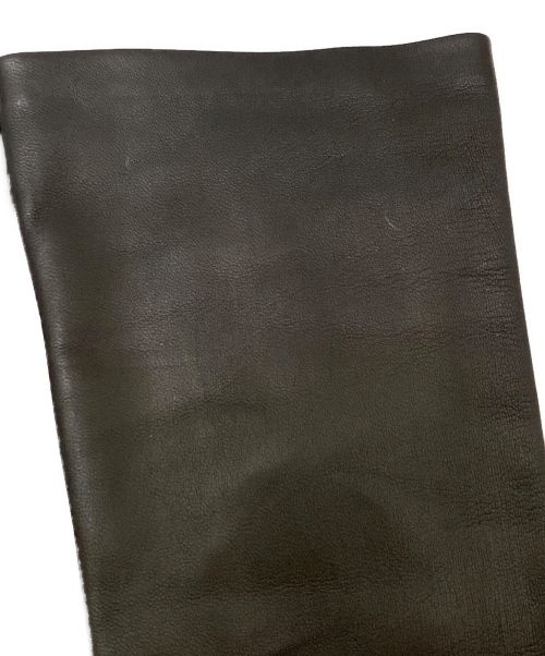CAUSSE（コース）CAUSSE (コース) ロングレザーグローブ ブラック サイズ:7の古着・服飾アイテム