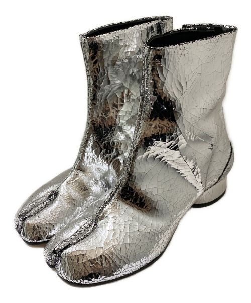 Maison Margiela（メゾンマルジェラ）Maison Margiela (メゾンマルジェラ) タビミラーブーツ シルバー サイズ:38 未使用品の古着・服飾アイテム