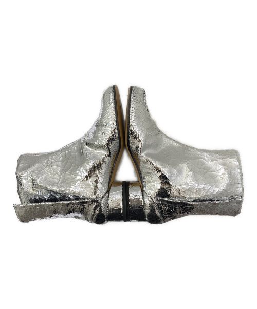 Maison Margiela（メゾンマルジェラ）Maison Margiela (メゾンマルジェラ) タビミラーブーツ シルバー サイズ:38 未使用品の古着・服飾アイテム