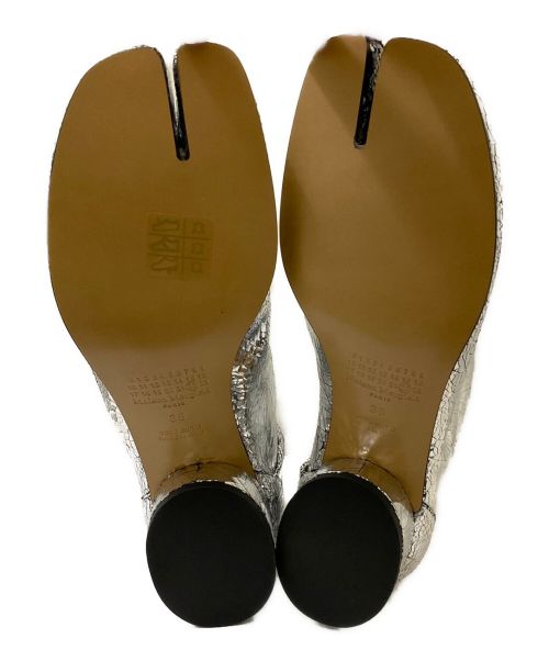 Maison Margiela（メゾンマルジェラ）Maison Margiela (メゾンマルジェラ) タビミラーブーツ シルバー サイズ:38 未使用品の古着・服飾アイテム