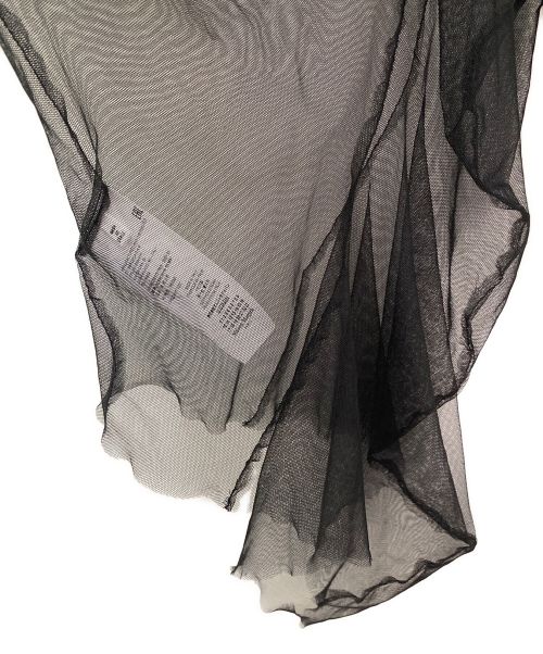 Maison Margiela（メゾンマルジェラ）Maison Margiela (メゾンマルジェラ) アシンメトリーチュールカットソー ブラック サイズ:42の古着・服飾アイテム