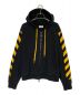 OFFWHITE（オフホワイト）の古着「ジップアップフーディー」｜ブラック×イエロー