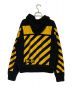 OFFWHITE (オフホワイト) MONCLER (モンクレール) ジップアップフーディー ブラック×イエロー サイズ:M：39800円