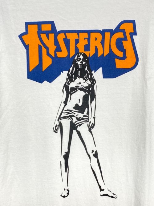 Hysteric Glamour（ヒステリックグラマー）Hysteric Glamour (ヒステリックグラマー) BAD AS MAMA 七分袖Tシャツ ホワイト×グリーン サイズ:XLの古着・服飾アイテム