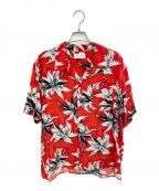Saint Laurent Parisサンローランパリ）の古着「14SS エディ期 シルクアロハシャツ/Archive」｜レッド