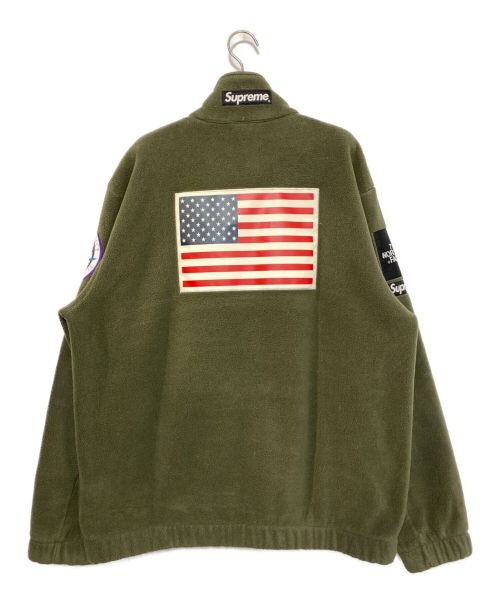 SUPREME（シュプリーム）SUPREME (シュプリーム) THE NORTH FACE (ザ ノース フェイス) Trans Antarctica Expedition Fleece Jacket グリーン サイズ:XLの古着・服飾アイテム