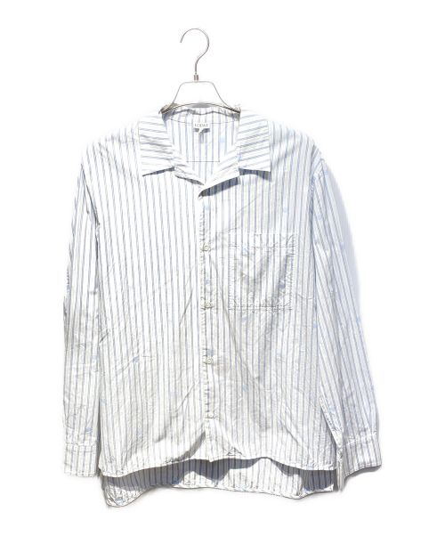 LOEWE（ロエベ）LOEWE (ロエベ) LIGHT BLUE STRIPED SHIRT（ライトブルーストライプシャツ） ホワイト サイズ:40の古着・服飾アイテム