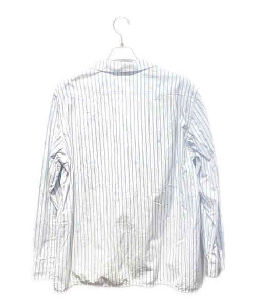 LOEWE（ロエベ）LOEWE (ロエベ) LIGHT BLUE STRIPED SHIRT（ライトブルーストライプシャツ） ホワイト サイズ:40の古着・服飾アイテム