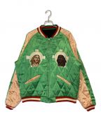 SAINT MICHAEL×Denim Tearsセントマイケル×デニムティアーズ）の古着「REVERSIBLE SUKAJAN」｜グリーン×ブラック