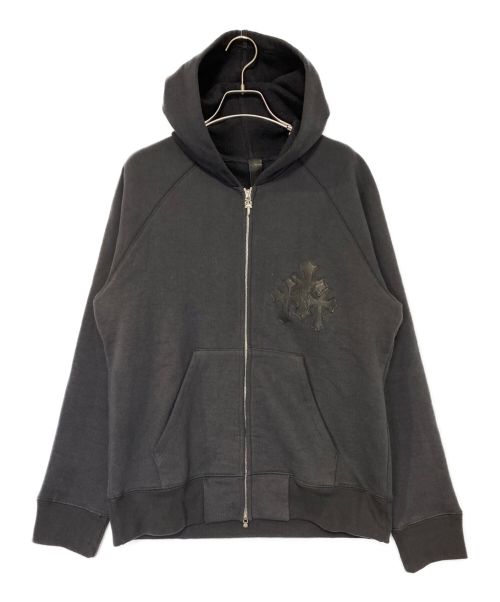 CHROME HEARTS（クロムハーツ）CHROME HEARTS (クロムハーツ) ジップパーカー ブラック サイズ:Sの古着・服飾アイテム