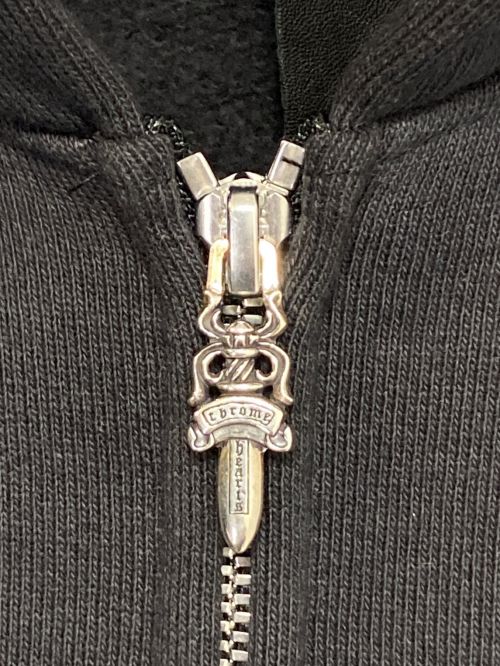 CHROME HEARTS（クロムハーツ）CHROME HEARTS (クロムハーツ) ジップパーカー ブラック サイズ:Sの古着・服飾アイテム