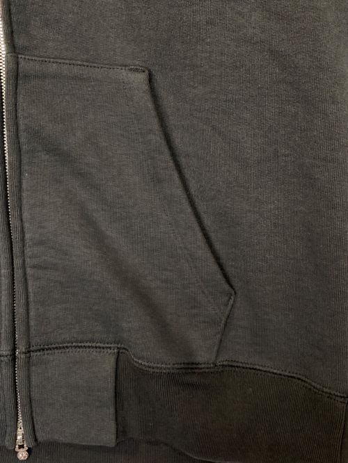 CHROME HEARTS（クロムハーツ）CHROME HEARTS (クロムハーツ) ジップパーカー ブラック サイズ:Sの古着・服飾アイテム