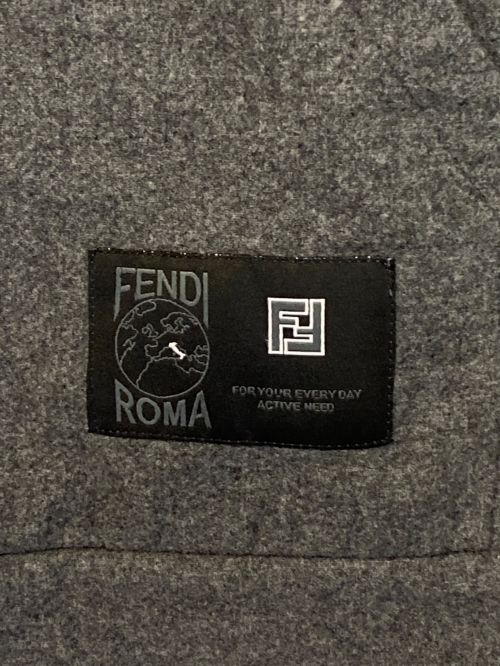 FENDI（フェンディ）FENDI (フェンディ) カシミヤナイロンパーカー グレー サイズ:Sの古着・服飾アイテム