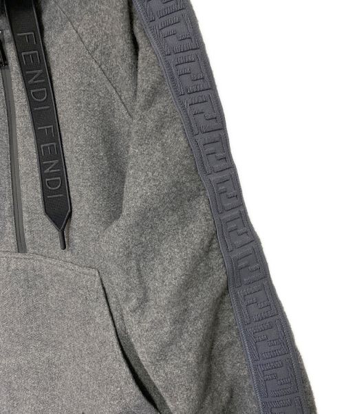 FENDI（フェンディ）FENDI (フェンディ) カシミヤナイロンパーカー グレー サイズ:Sの古着・服飾アイテム