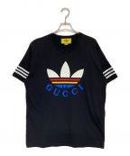 GUCCI×adidasグッチ×アディダス）の古着「Tシャツ」｜ブラック