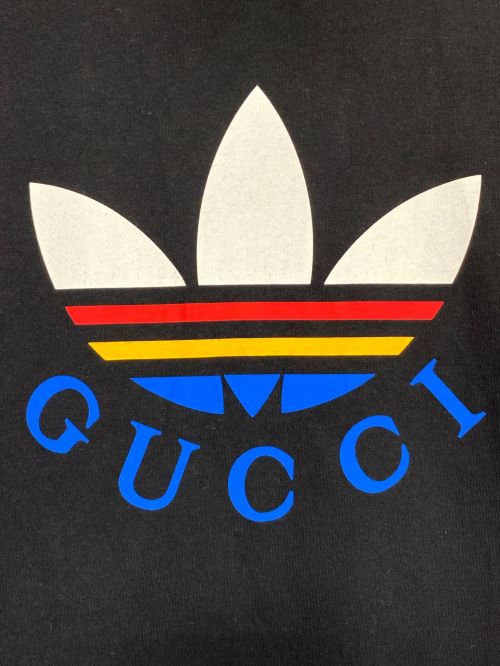 GUCCI（グッチ）GUCCI (グッチ) adidas (アディダス) Tシャツ ブラック サイズ:Sの古着・服飾アイテム