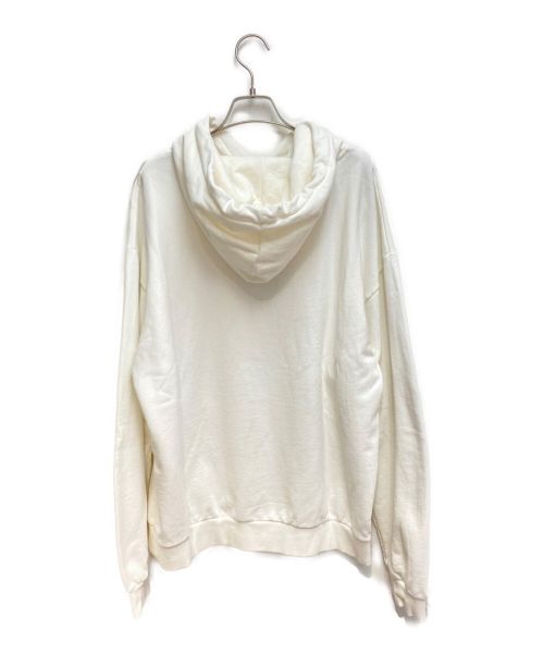 CELINE（セリーヌ）CELINE (セリーヌ) 23SS ラインストーン入りフーディー ホワイト サイズ:XXLの古着・服飾アイテム