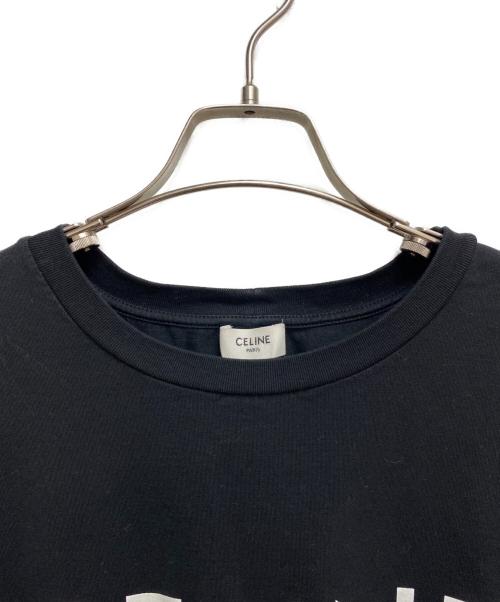 CELINE（セリーヌ）CELINE (セリーヌ) ルーズTシャツ ブラック サイズ:XLの古着・服飾アイテム