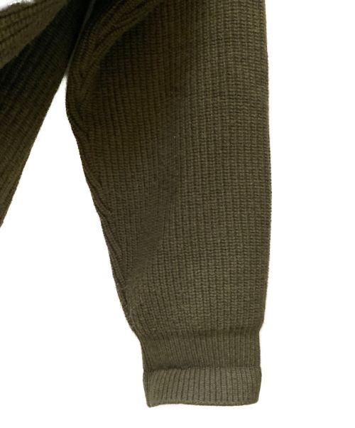 CELINE（セリーヌ）CELINE (セリーヌ) 22AW OVERSIZED CELINE SWEATER IN RIBBED WOOL オリーブ サイズ:Lの古着・服飾アイテム