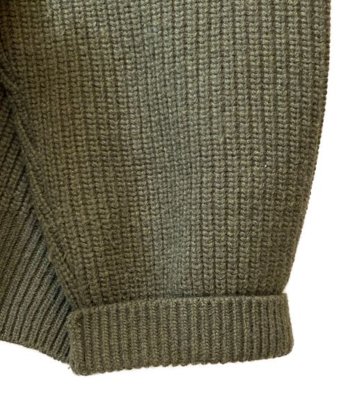 CELINE（セリーヌ）CELINE (セリーヌ) 22AW OVERSIZED CELINE SWEATER IN RIBBED WOOL オリーブ サイズ:Lの古着・服飾アイテム