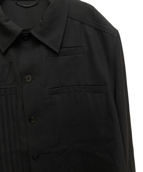 LOUIS VUITTON（ルイ ヴィトン）LOUIS VUITTON (ルイ ヴィトン) カラコラムシャツジャケット ブラック サイズ:60の古着・服飾アイテム