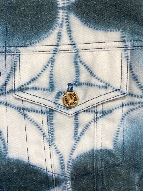 LOUIS VUITTON（ルイ ヴィトン）LOUIS VUITTON (ルイ ヴィトン) モノグラムシボリプリンテッドデニムジャケット ブルー×ホワイト サイズ:58の古着・服飾アイテム