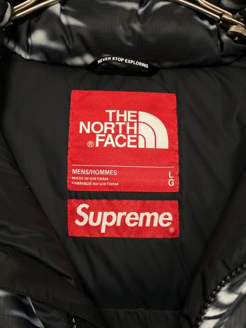 SUPREME（シュプリーム）SUPREME (シュプリーム) THE NORTH FACE (ザ ノース フェイス) Trompe Loeil Printed Nuptse Jacket ブラック サイズ:Lの古着・服飾アイテム