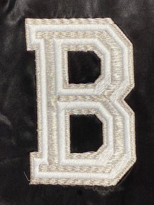 BALMAIN（バルマン）BALMAIN (バルマン) LOGO EMBROIDERED VARSITY JACKET ブラック サイズ:48の古着・服飾アイテム